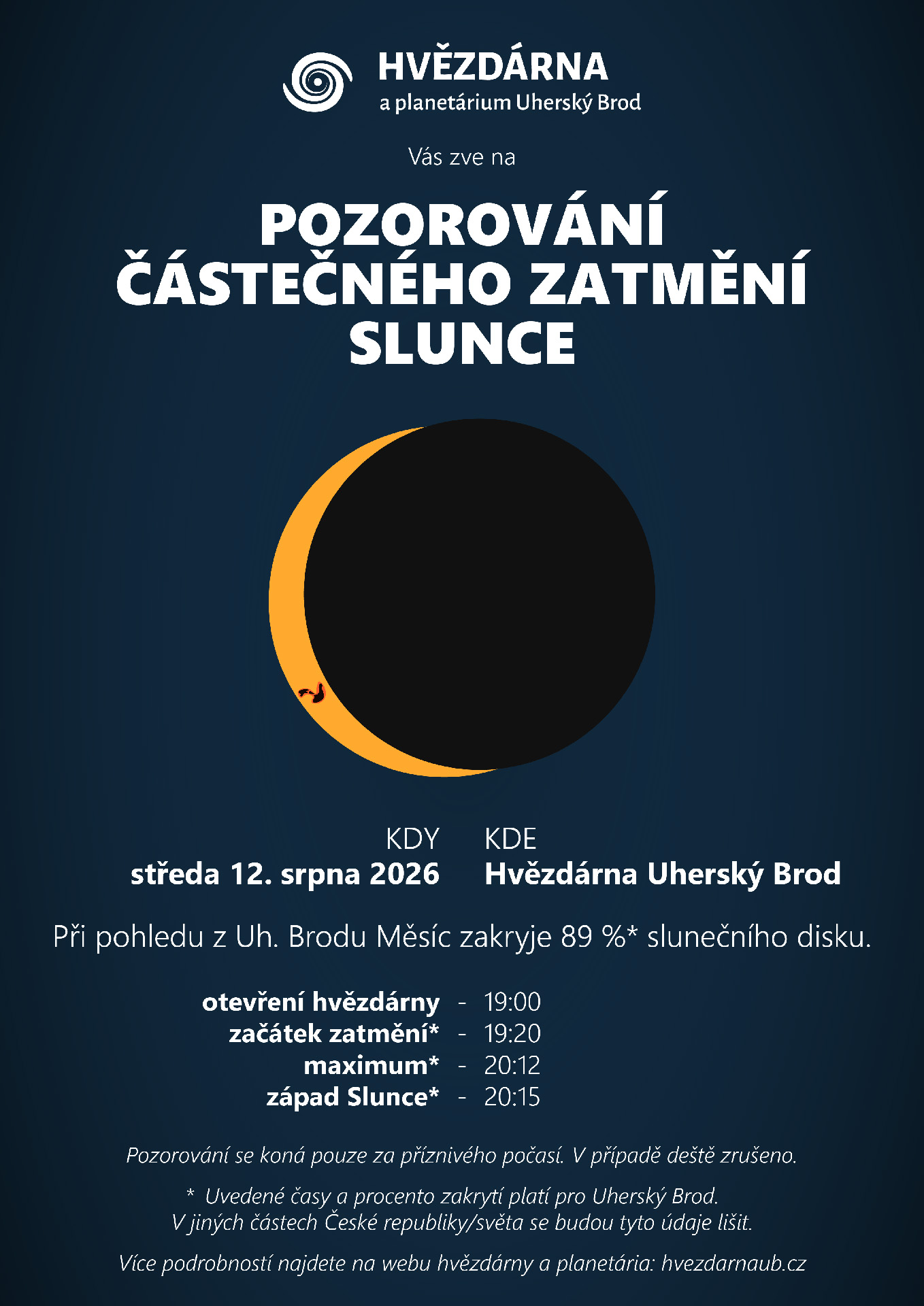 Pozorování částečného zatmění Slunce